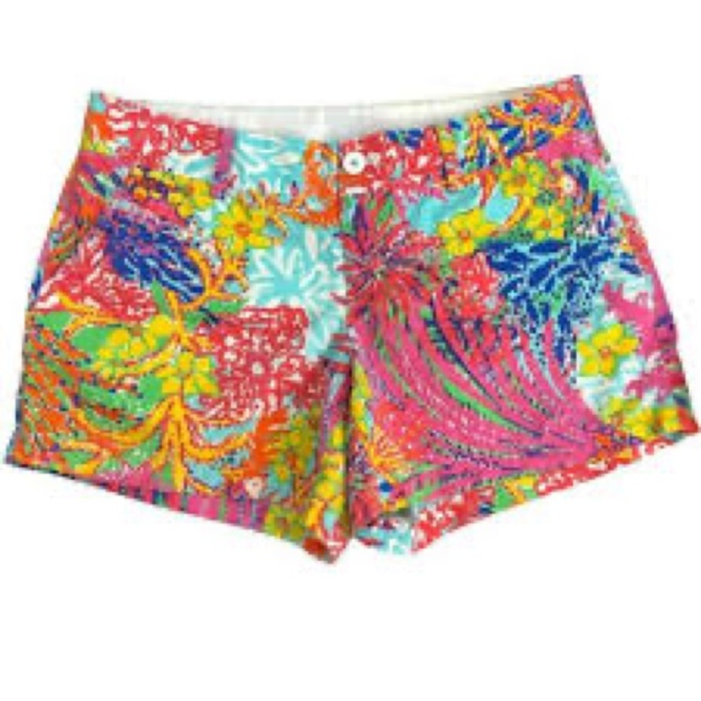 Lilly Pulitzer Callahan 5” Short Fishing For Compliments Size 4 - Picture 2 of 12